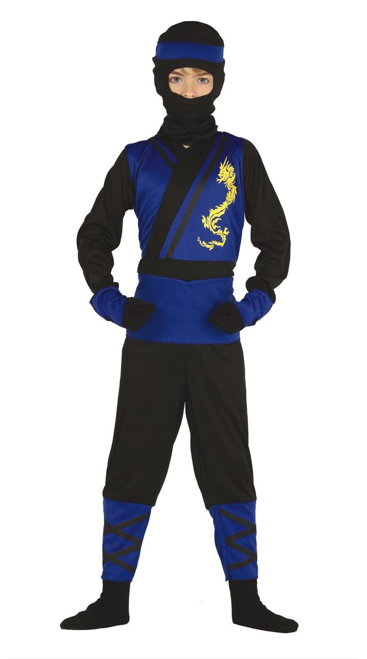 Blue Shogun Ninja Kostüm für Jungen