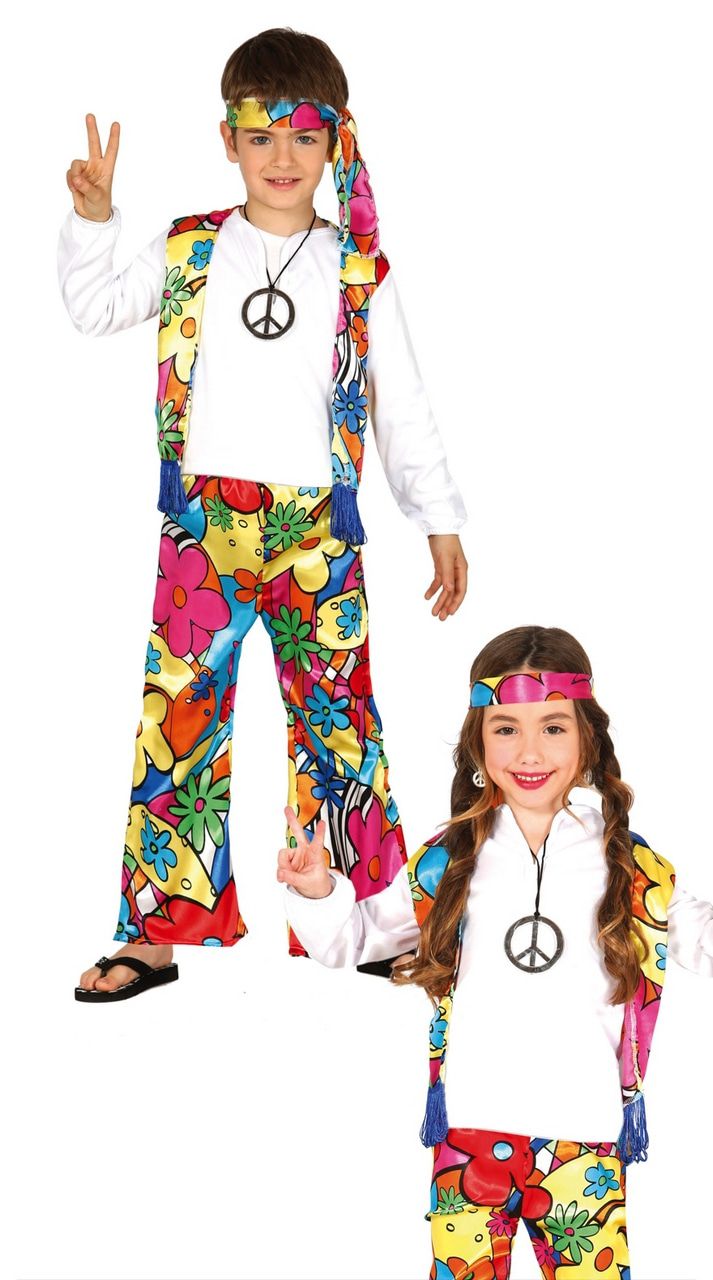 Blumenkind Hippie Kostüm für Kinder