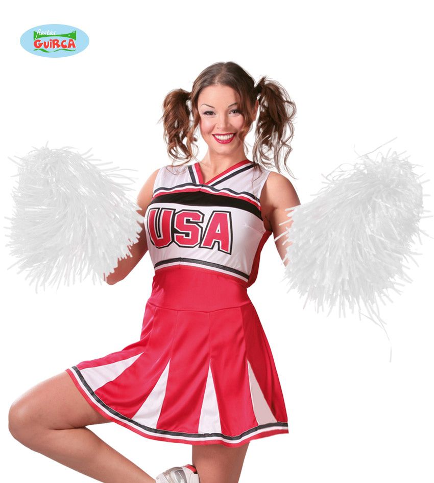 Pompon Cheerleader Weiß