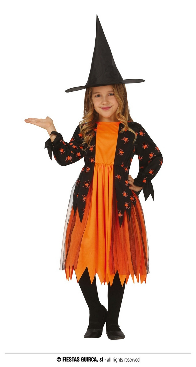 Oranje Witch Spinderella Kostüm für Mädchen