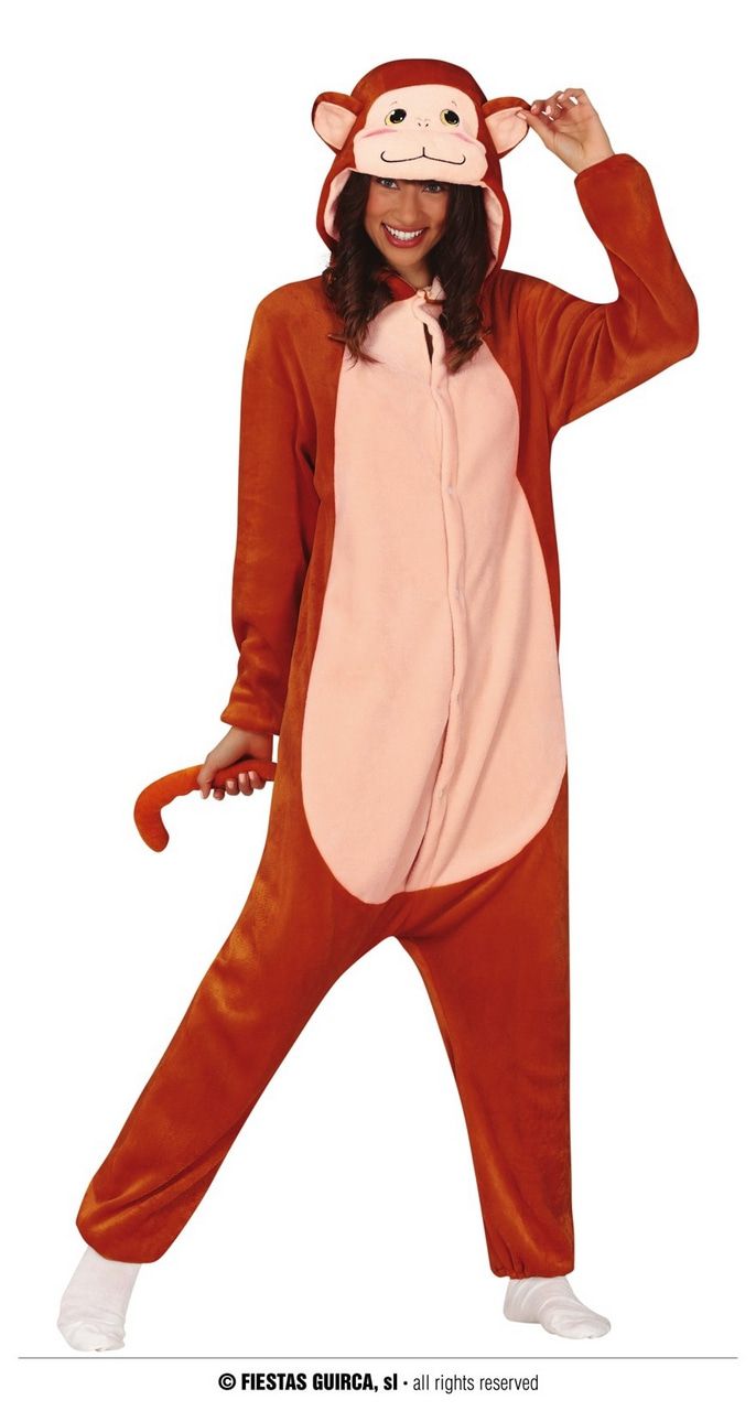 Jolly Monkey Onesie Unisex Kostüm