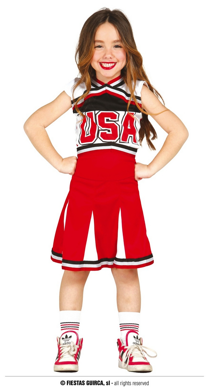 USA Cheerleader High School Teach Kostüm für Mädchen