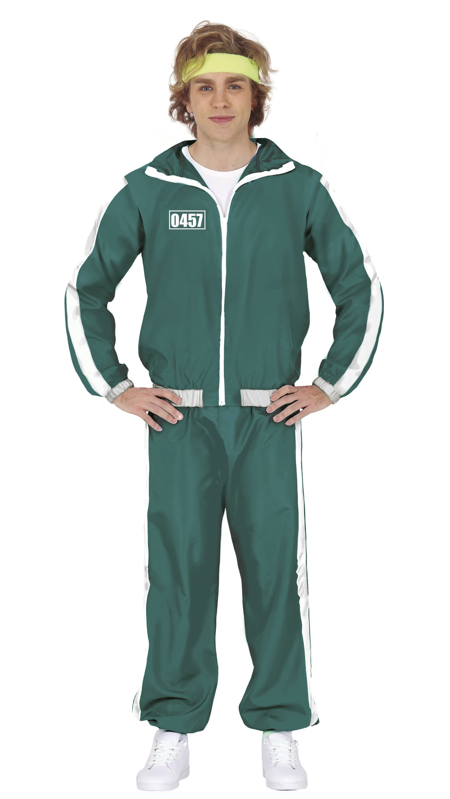 Squid Game Pack Party Party Green Tracksuit Erwachsener Mann Kostüm Herren