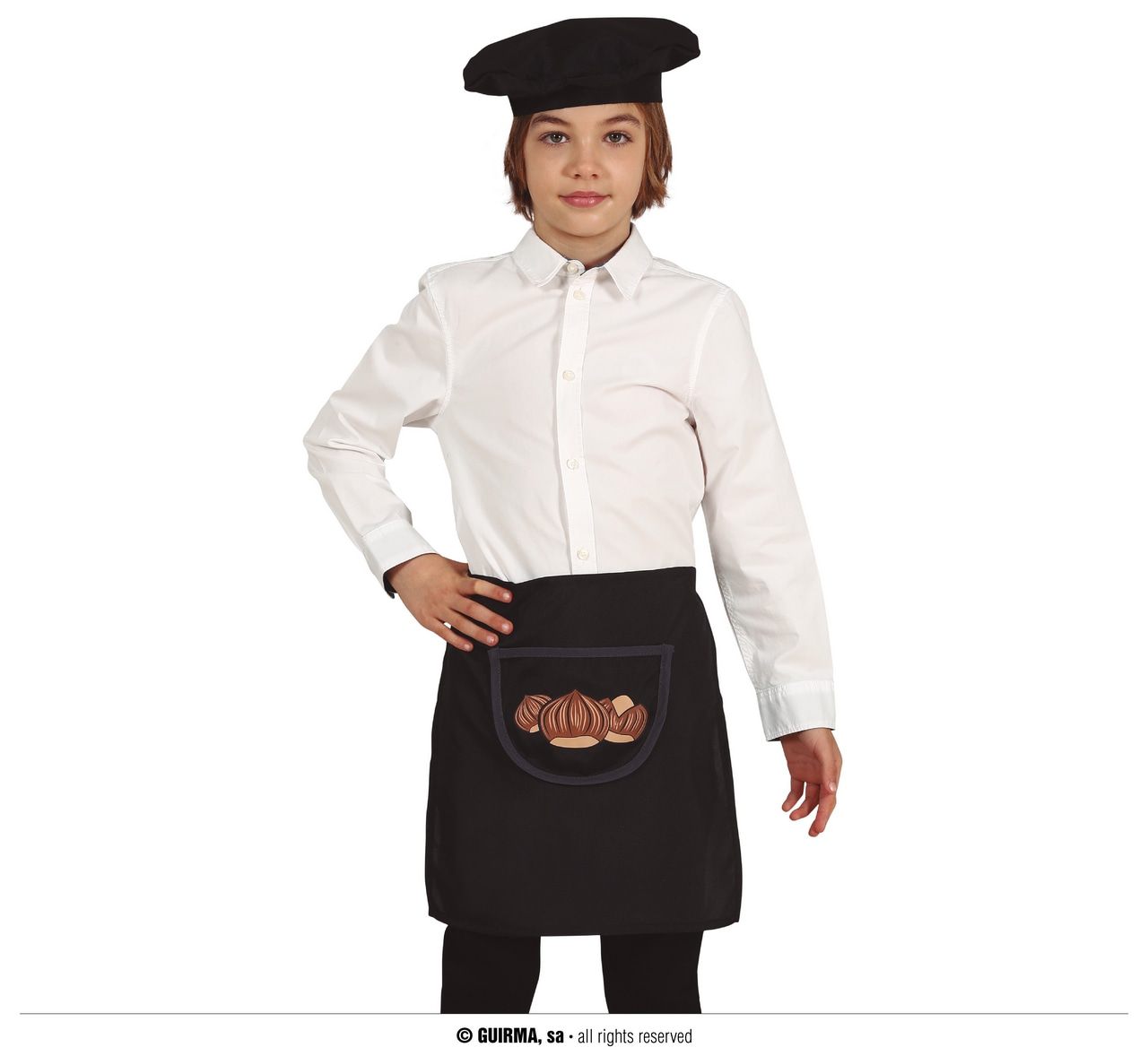 Nuts Squatter Chef Kok Apron Und Hut Kostüm für Kinder