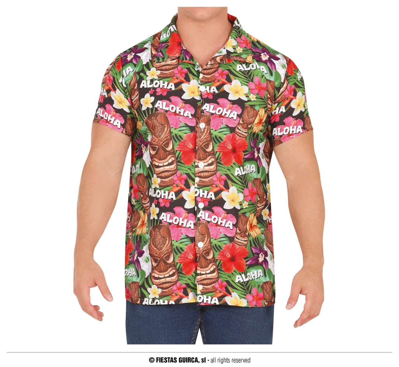 Aloha Hallo Hawaii Blouse Herren