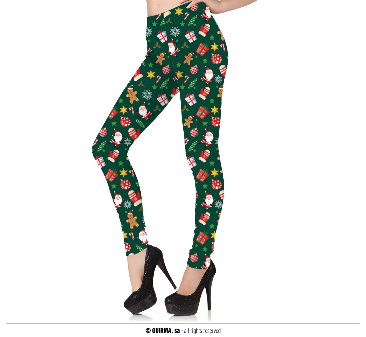 Legging Groen Met Print Damen