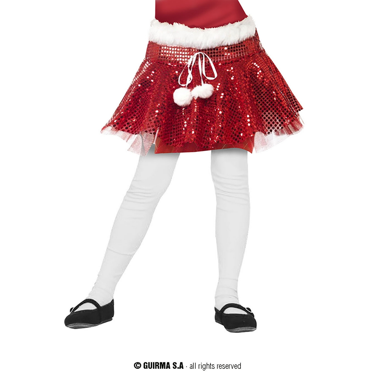 Pailletten Tutu Rood Kerst Kind Mädchen