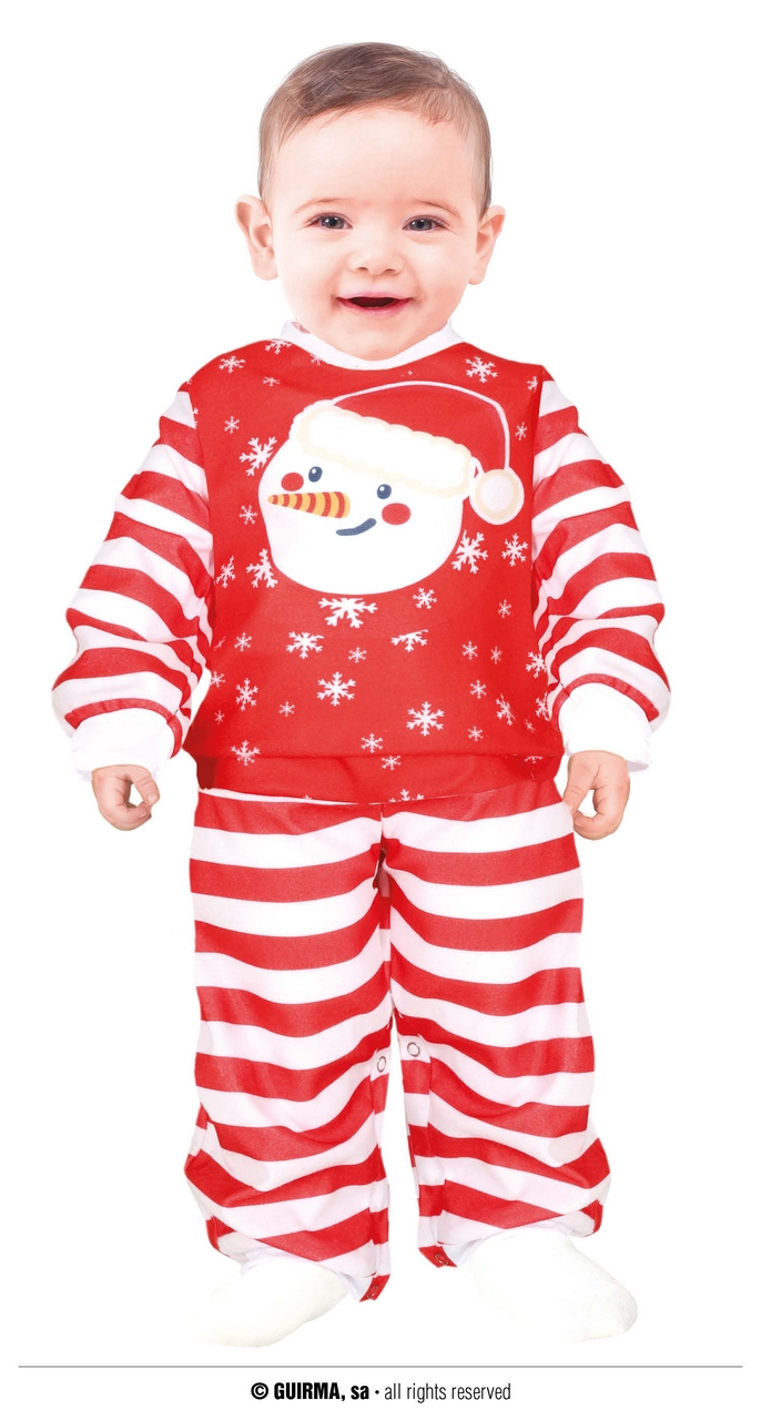 Rood Wit Gestreepte Jumpsuit Santa Baby Kostüm für Kinder