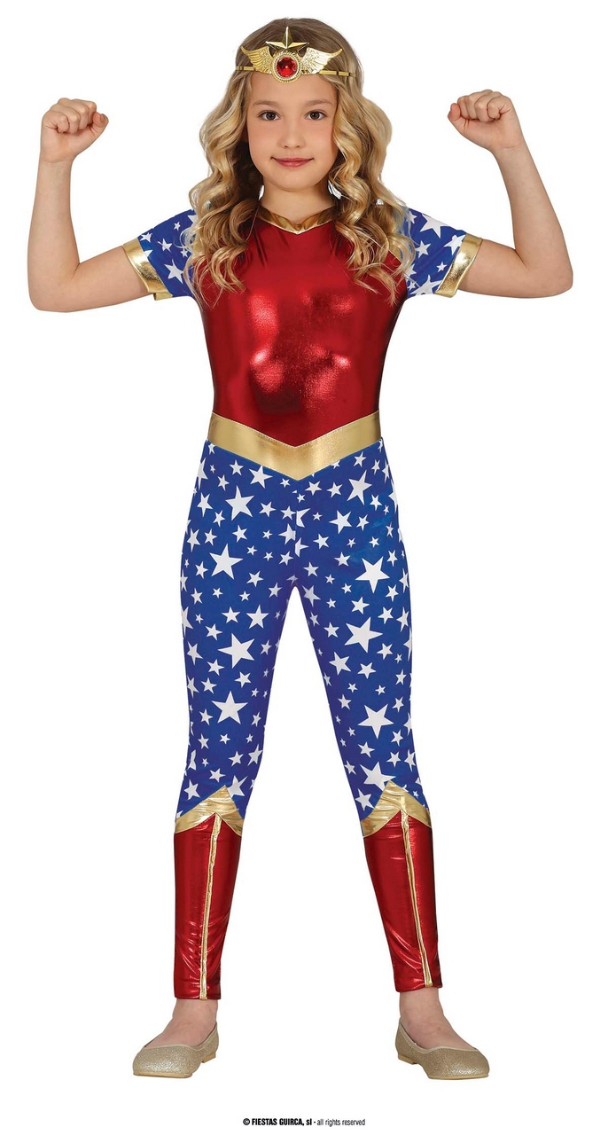 Superhero Miss USA Kostüm für Mädchen