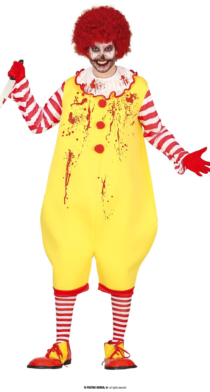 Fastfood Mckiller Clown Unisex Kostüm