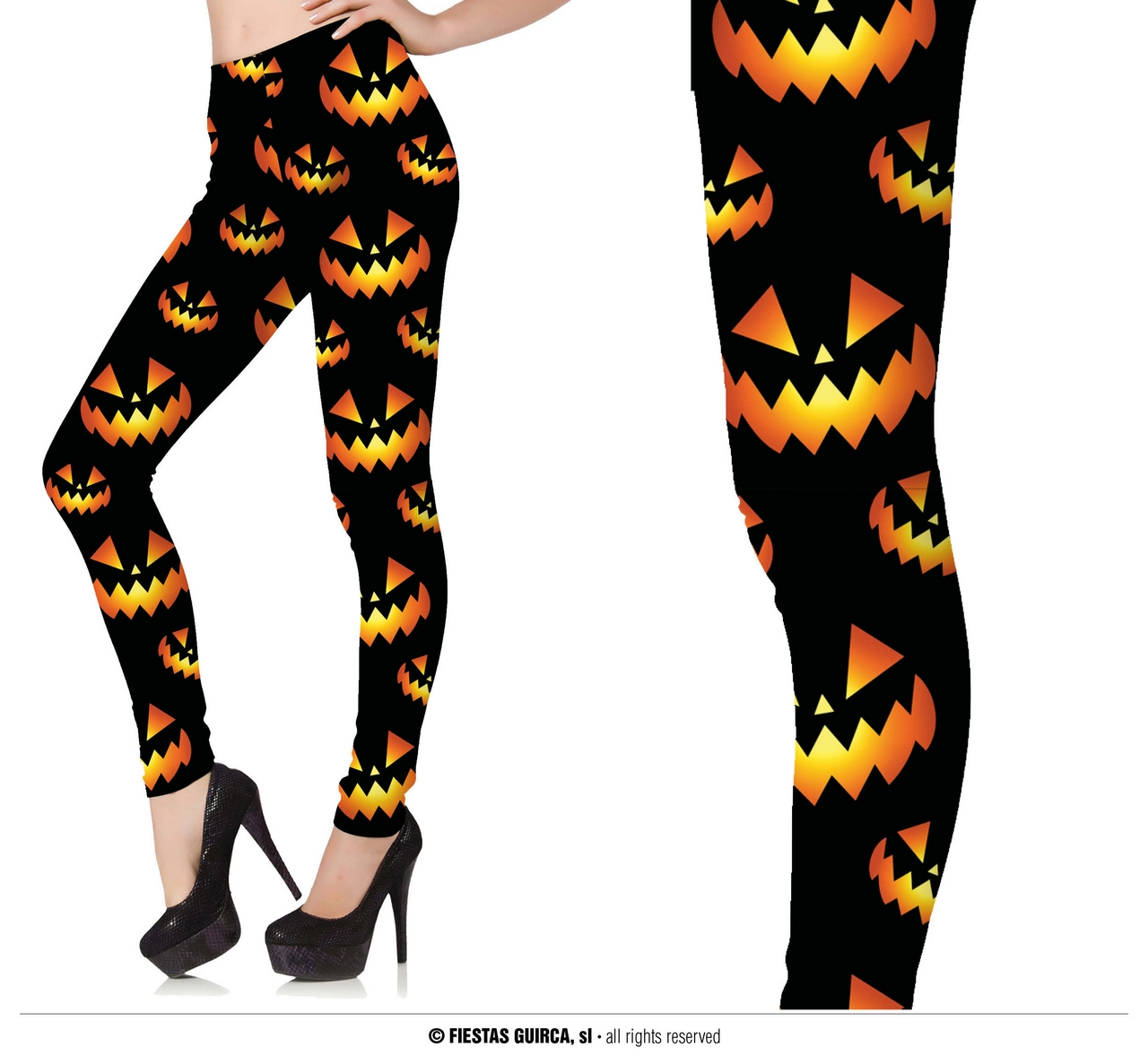 Hongerige Pompoen Monsters Legging Damen