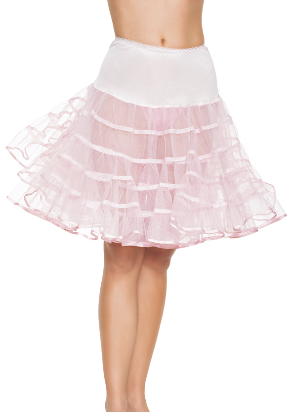 Mittel Langer Petticoat Hellrosa