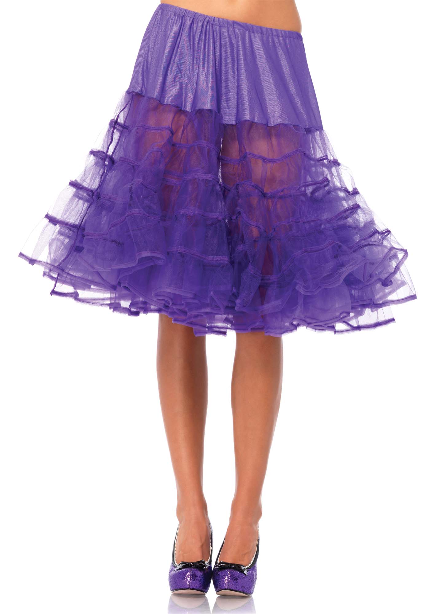 Mittel Langer Petticoat Lila