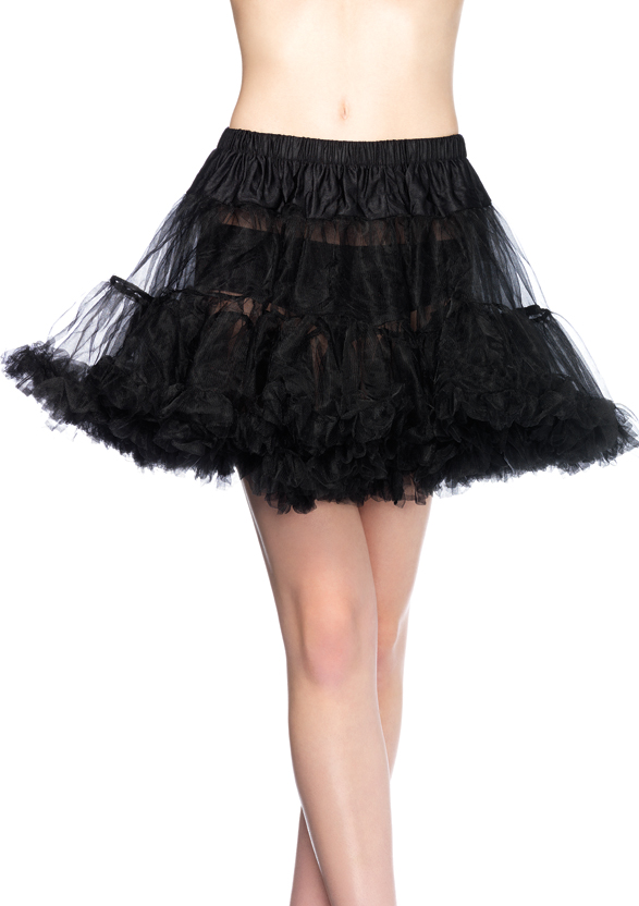 Basic Petticoat Mit Zwei Schwarzschichten (Plus Größe)