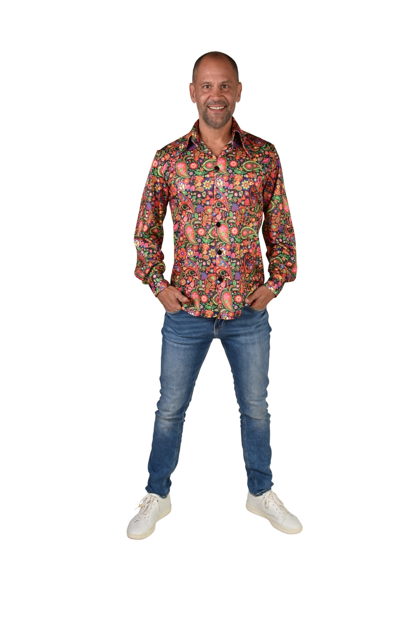 Hippie Party Paisley Power Shirt Herren