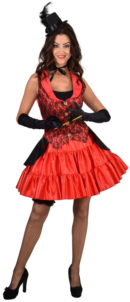 Burlesque Weste Aus Roter Spitze Moulin Rouge Damen