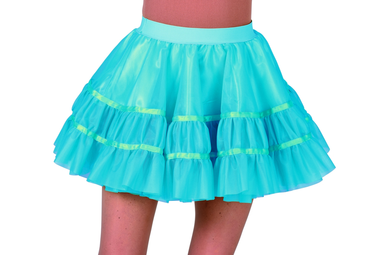 Rockabilly Petticoat Türkis Damen