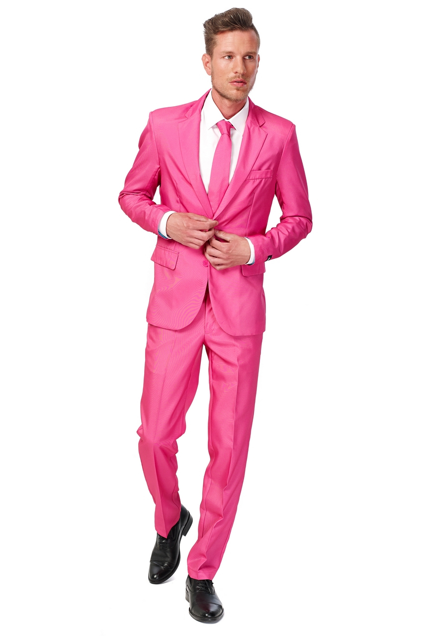 Dandy Dann Solid Rosa Suitmeister Kostüm Herren