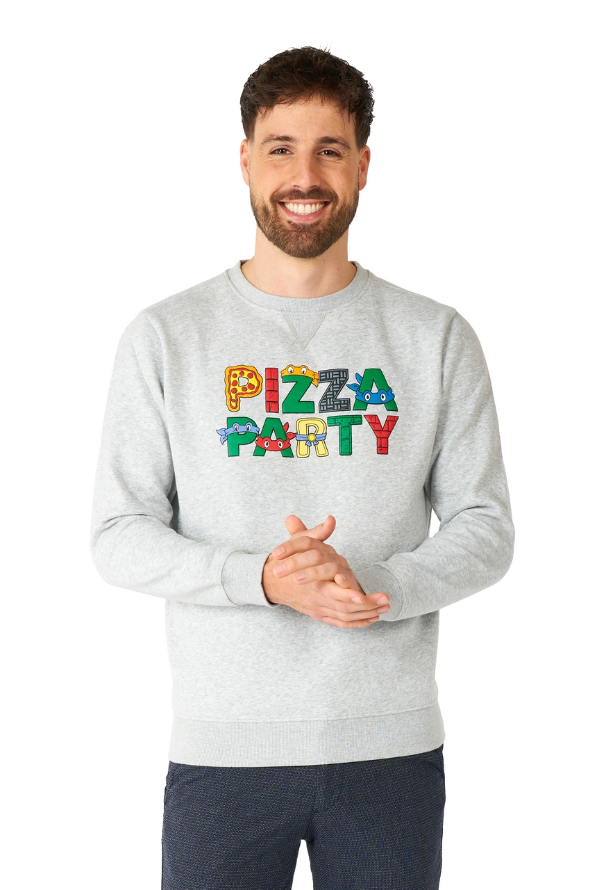 Cowabunga Tmht Pizzaparty Pullover Herren