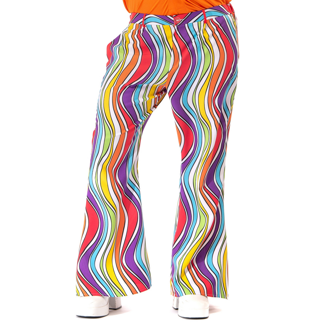 60er Rainbow Flower Power Hippie Festival Hosen Herren