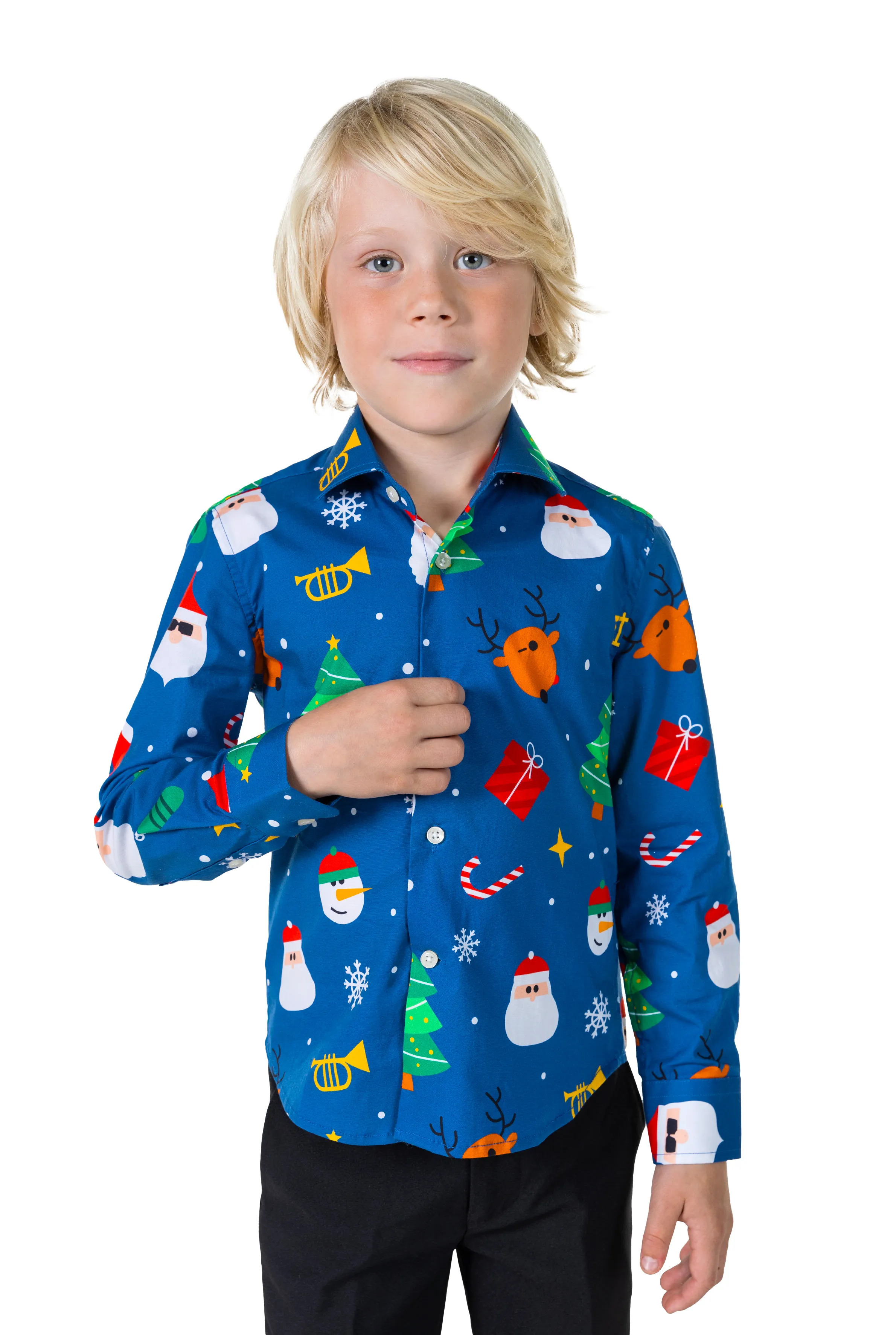 Bereit für Weihnachten Schlechte Weihnachtsbluse Jungen