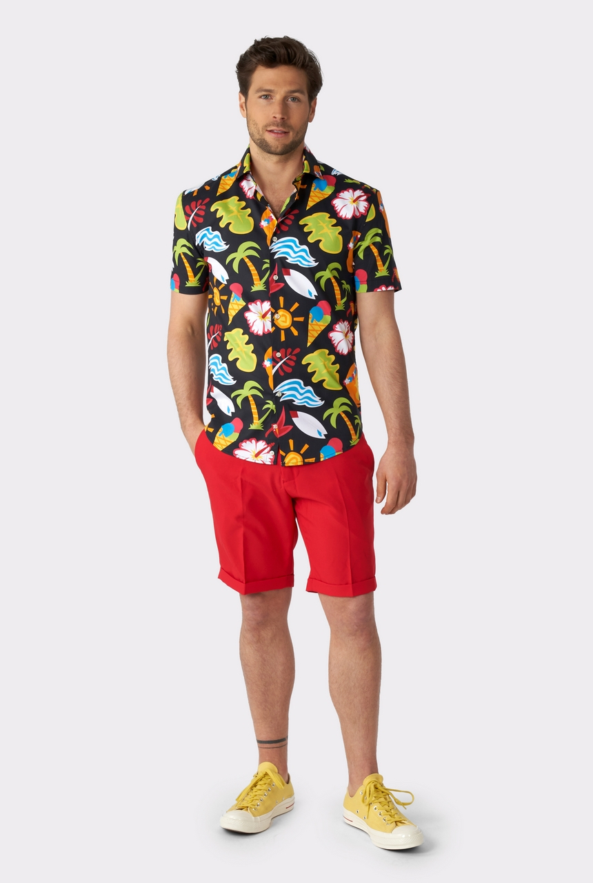 Tropische Thunder Hawaii Bluse Herren