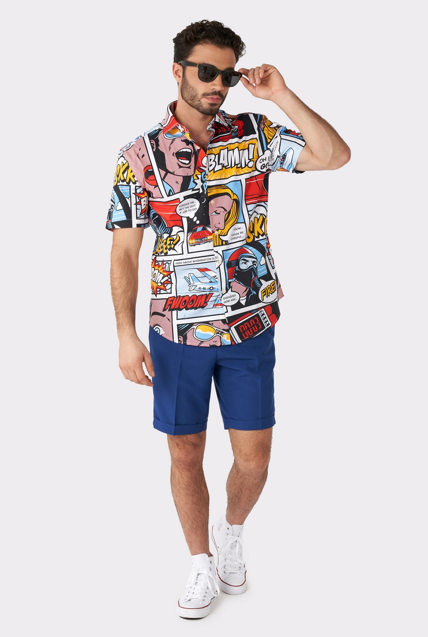 Gefahrtage Comic Sense Bluse Herren