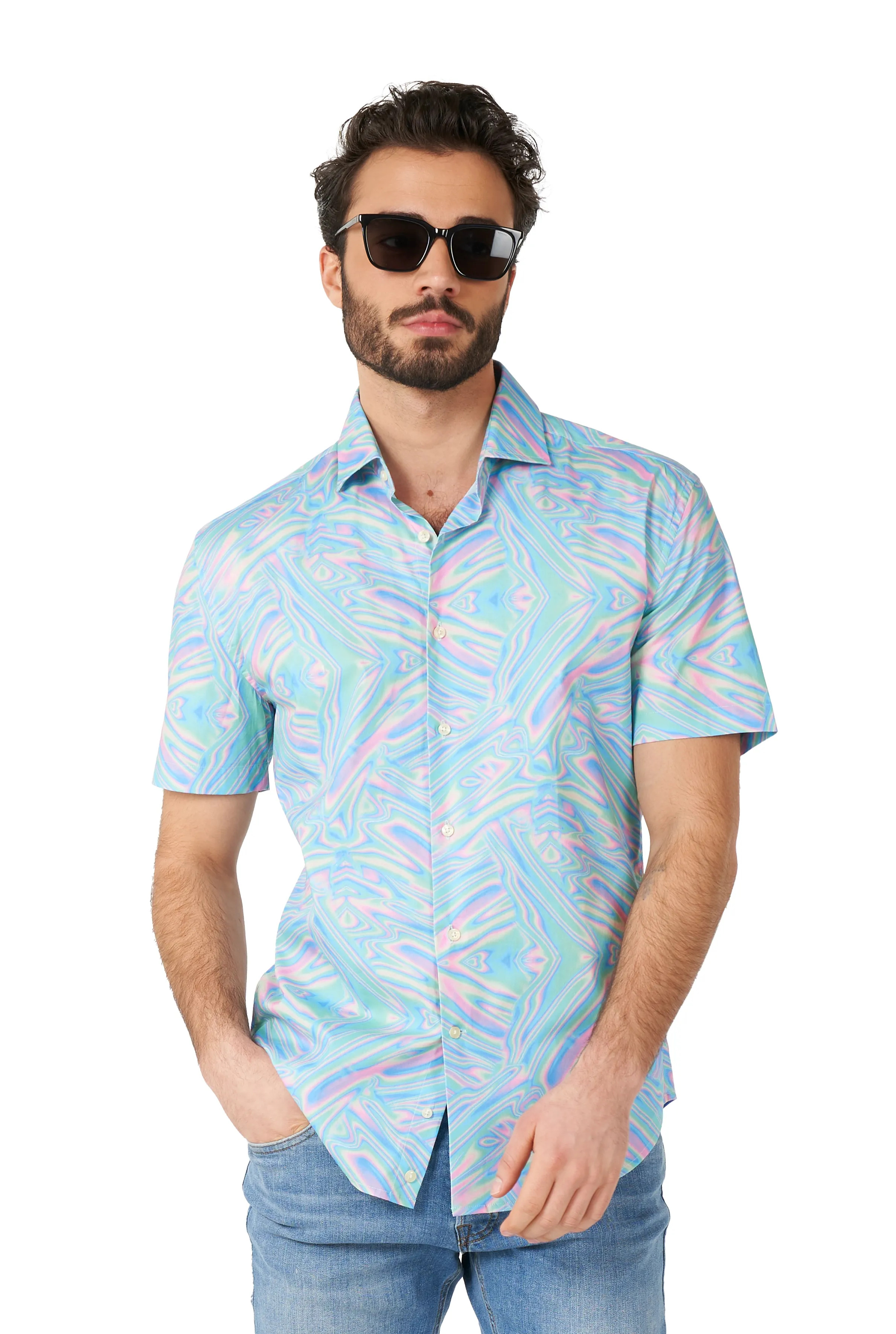 Holoperfect Festival Bluse Herren