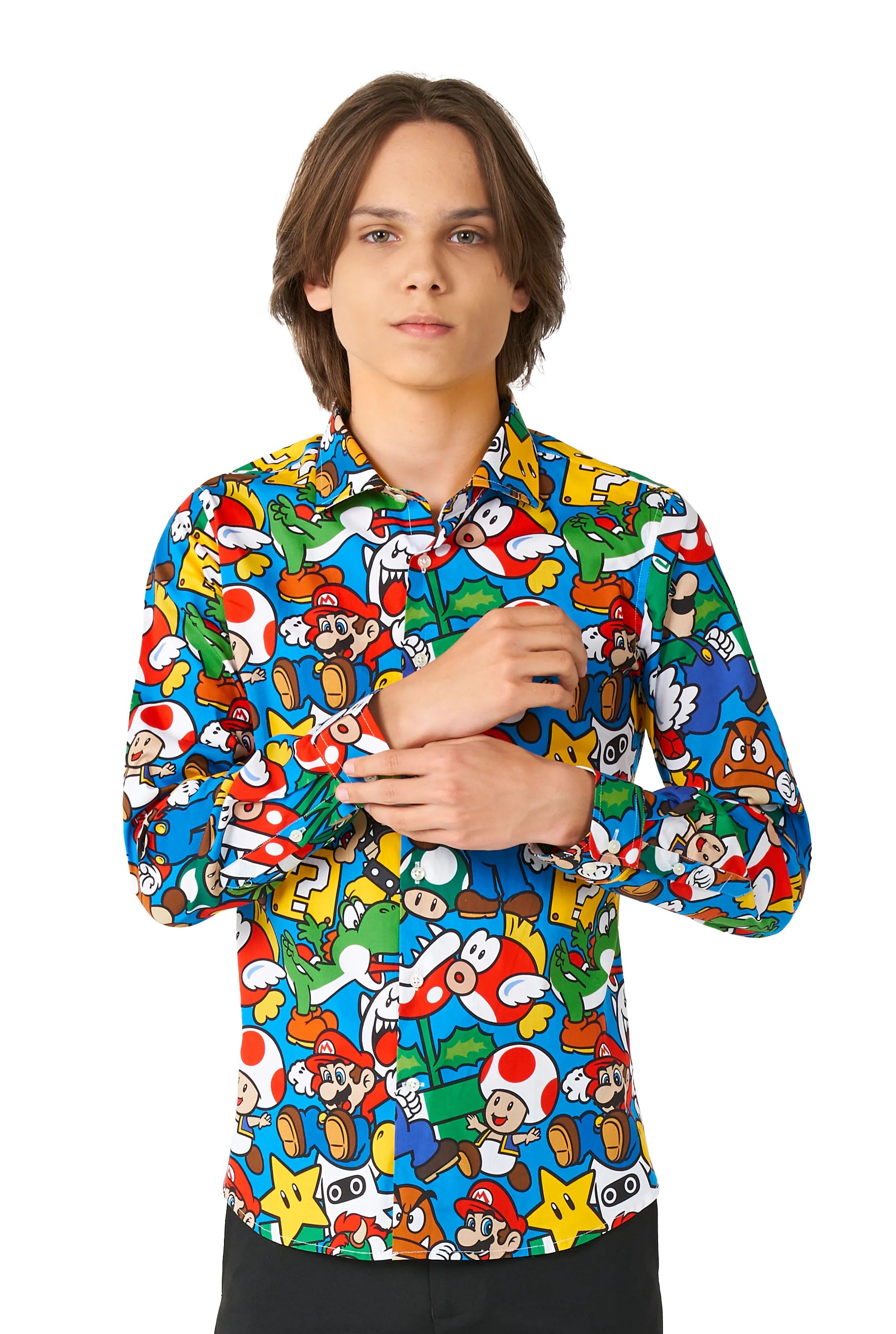 Teen Junges Super Mario Gamer Nur Bluse Jungen