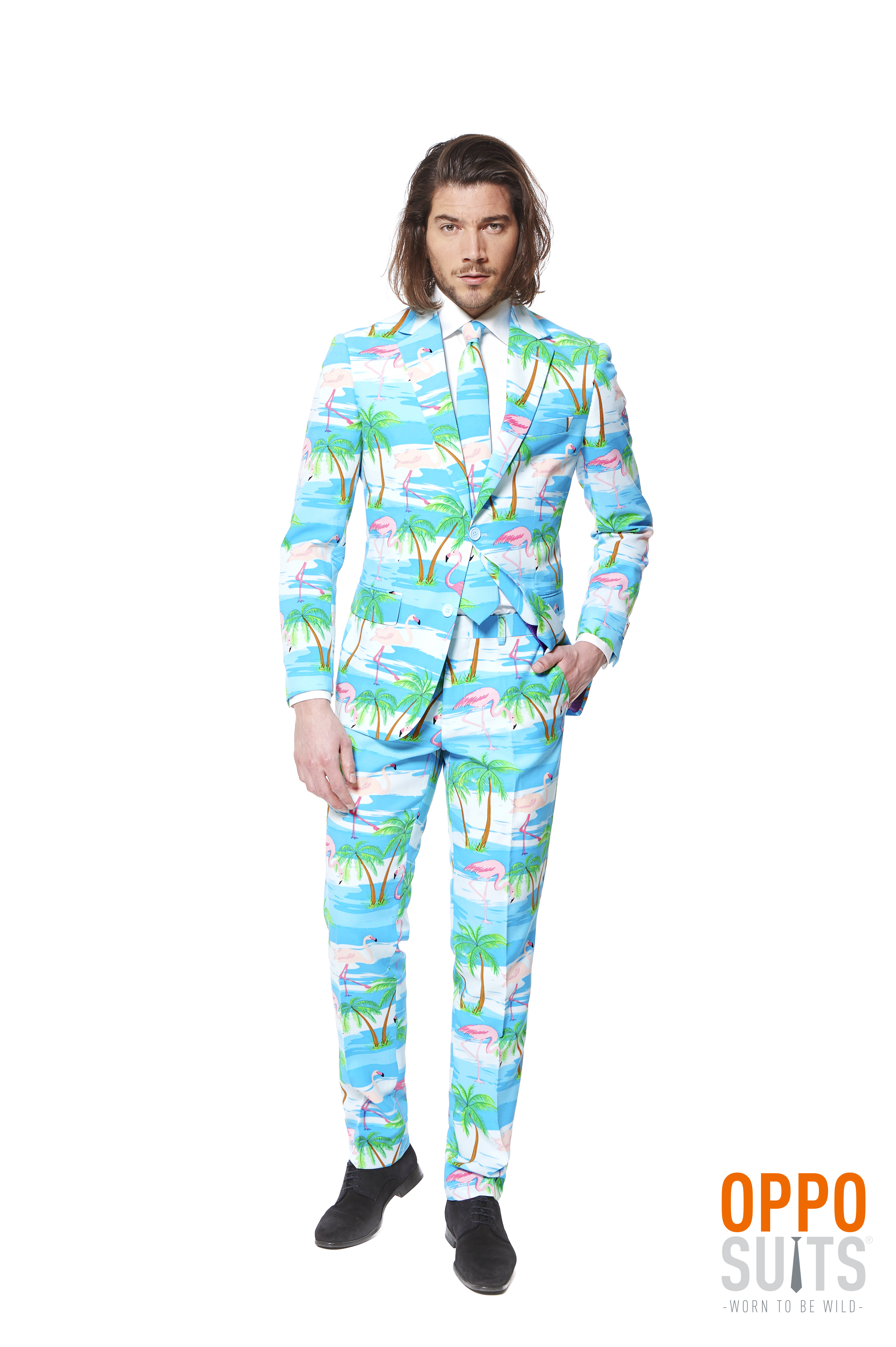 Miami Flaminguy Opposuits Herrenkostüm