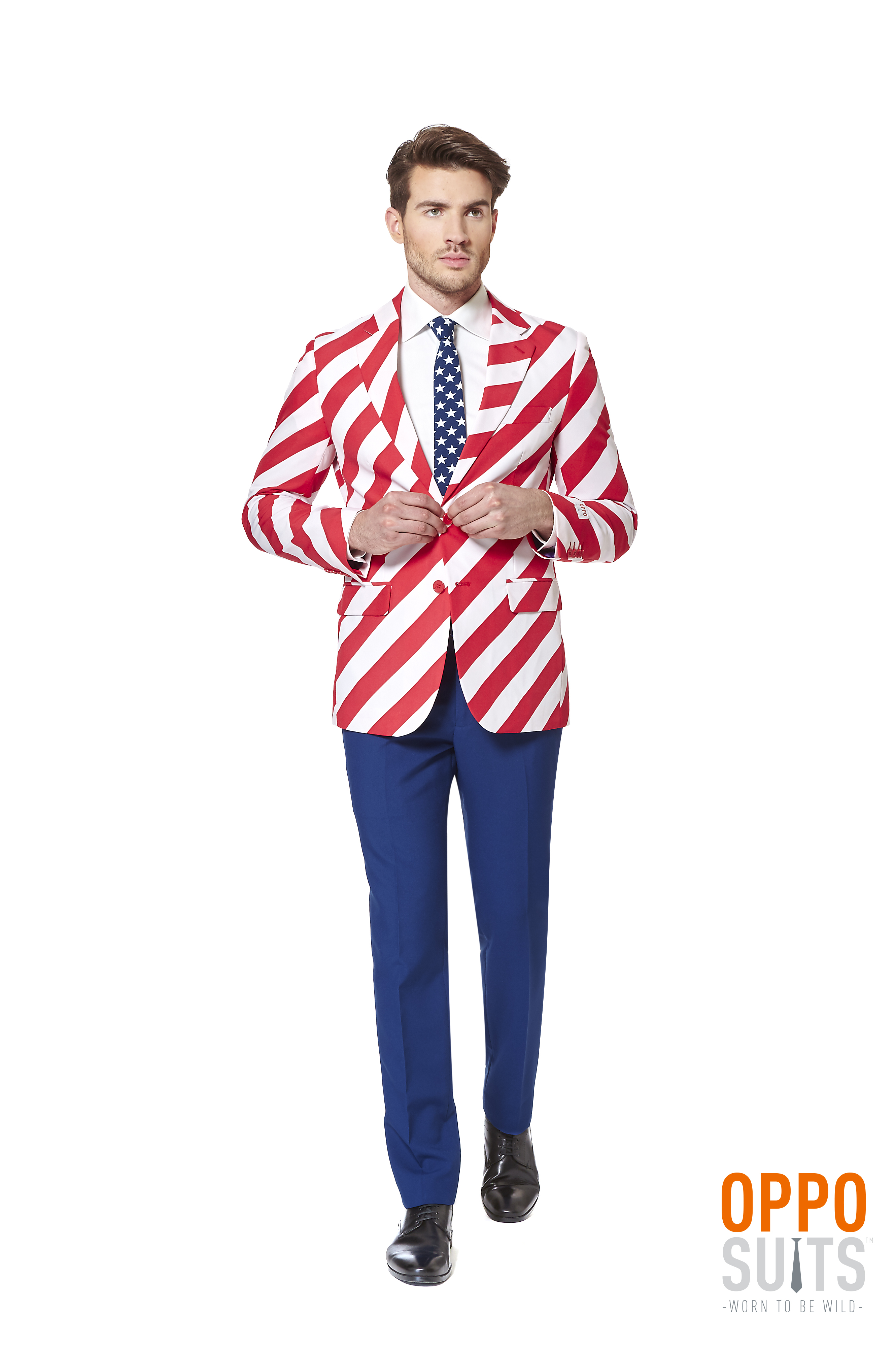 USA United Stripes Opposuit Herrenkostüm