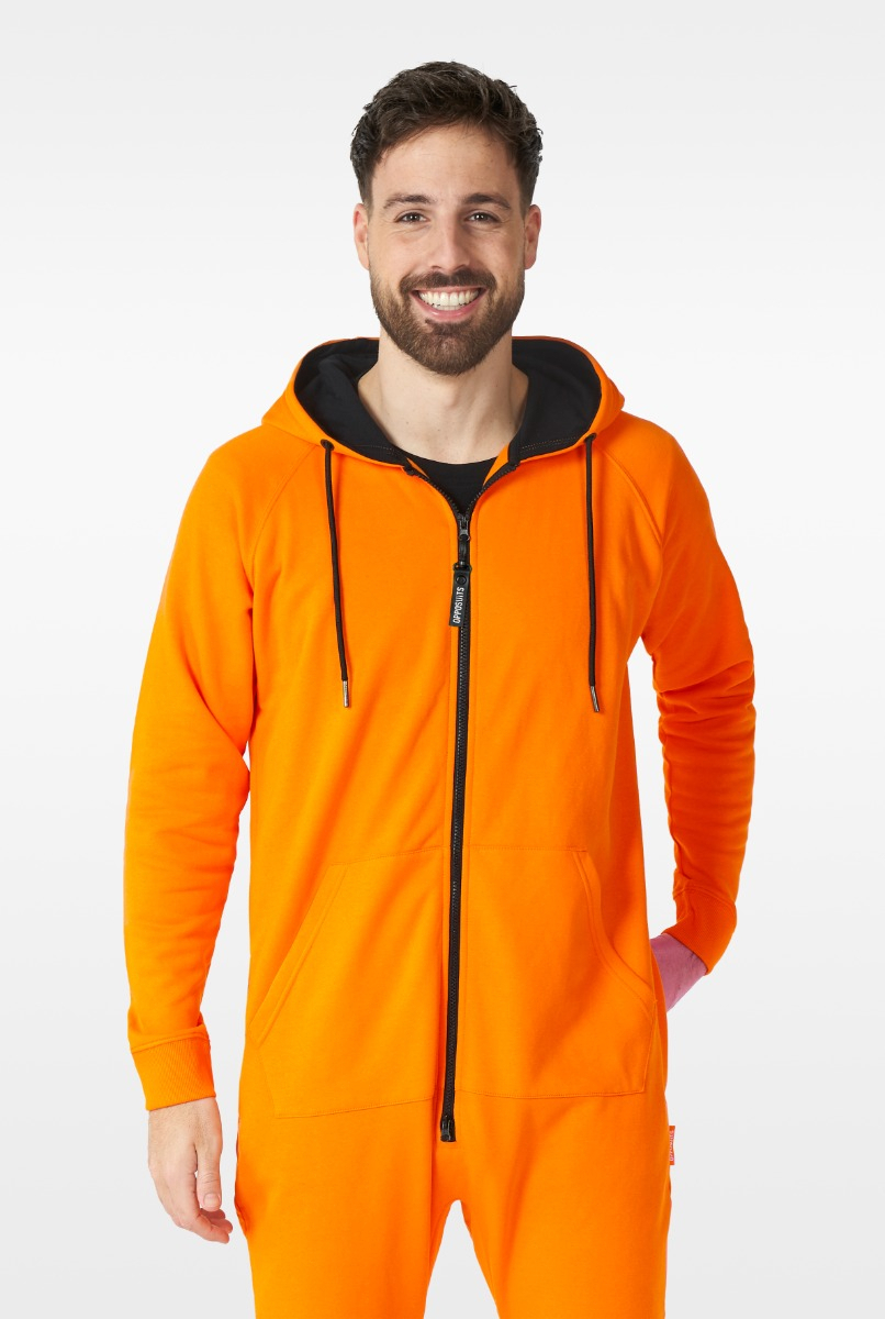 The Orange Hooded Onesie Herrenkostüm