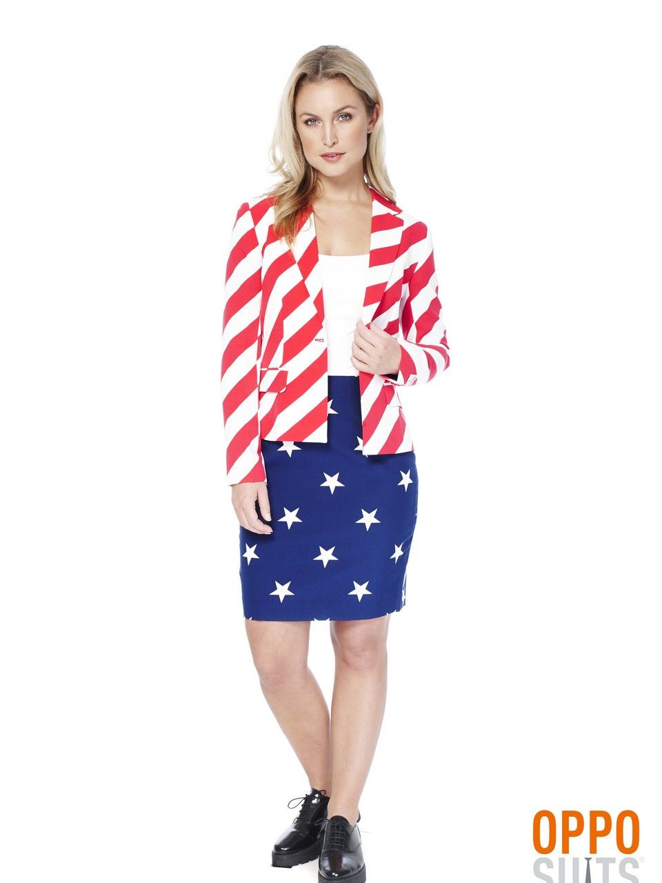 USA American Woman Opposuit Damenkostüm