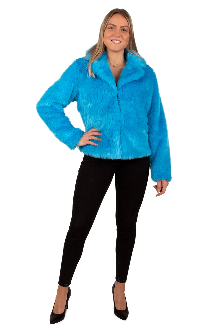 Bontjas Blauw Icey Spicey Damen