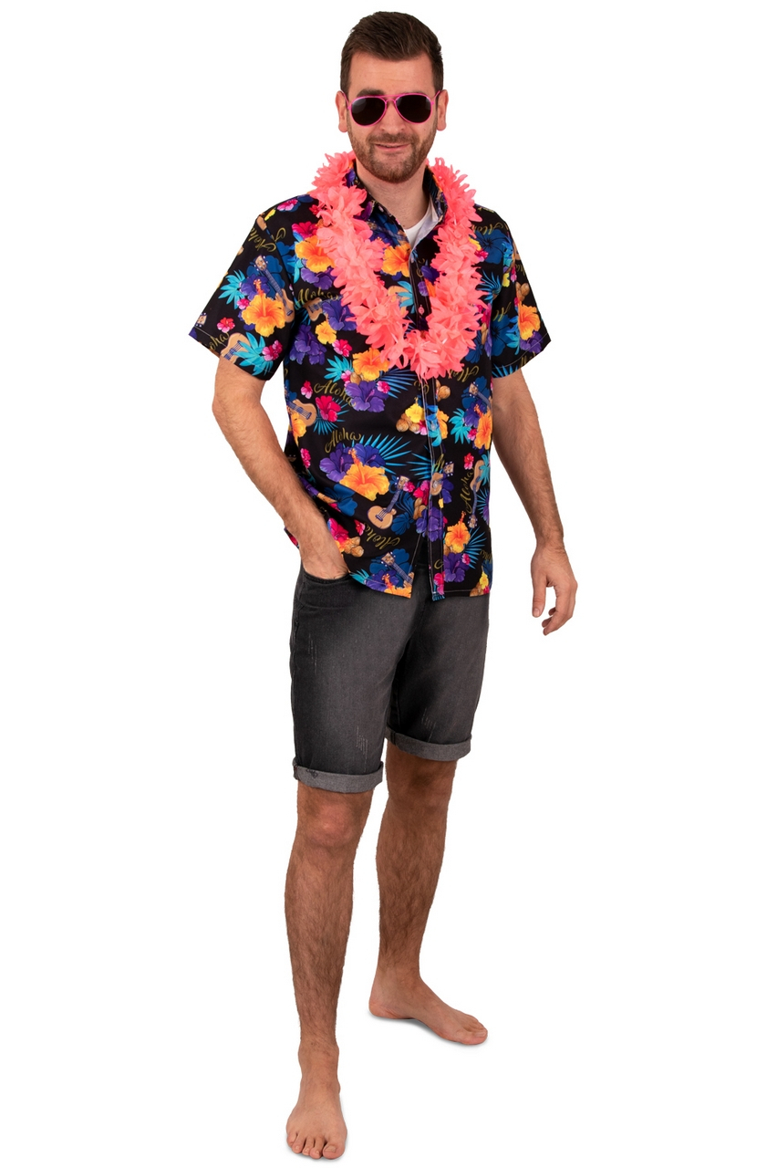 Hawaii By Night Overhemd Zwart Herren