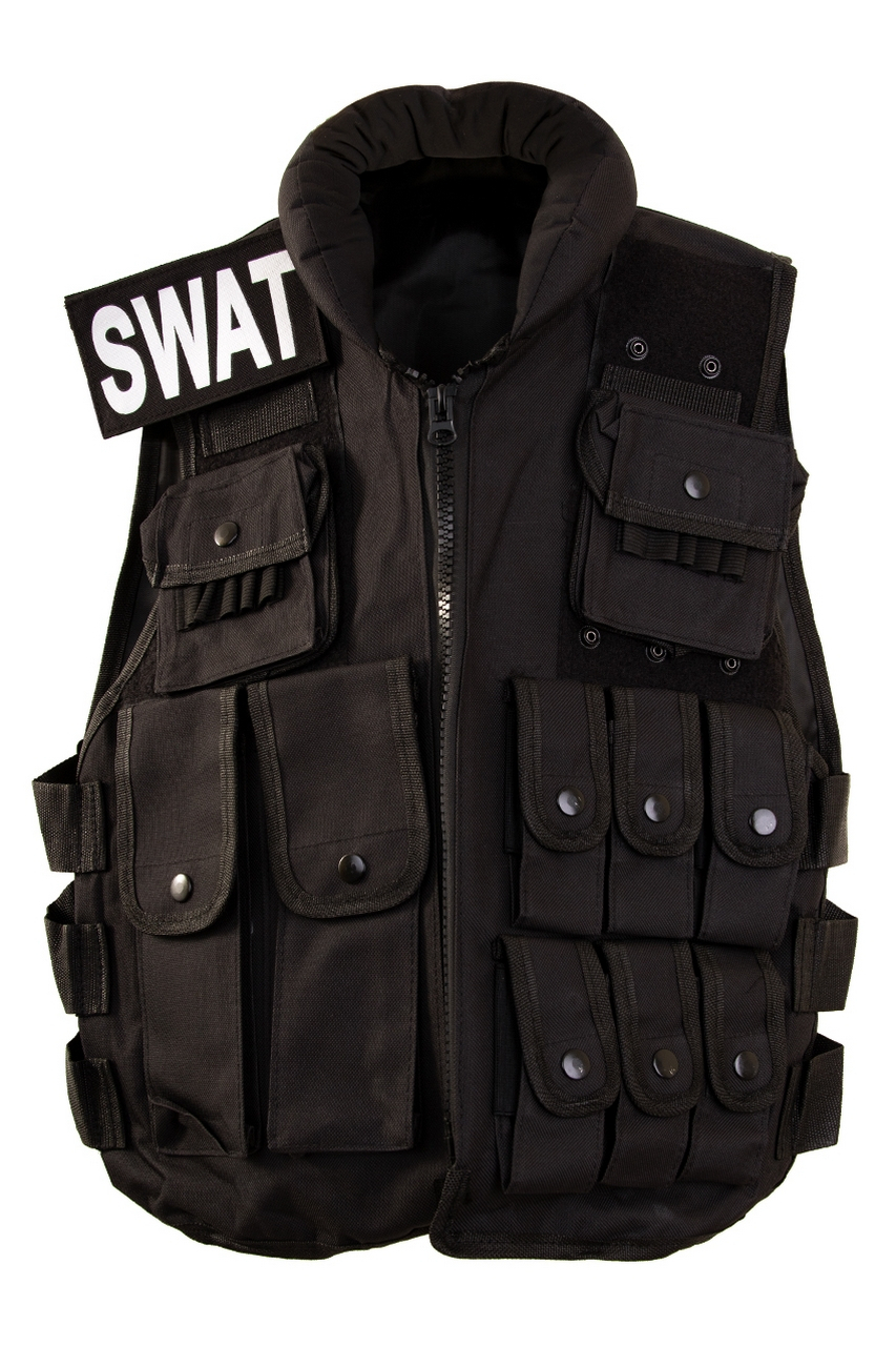 Utility Vest Swat Arnold Schwarz Unisex Kostüm