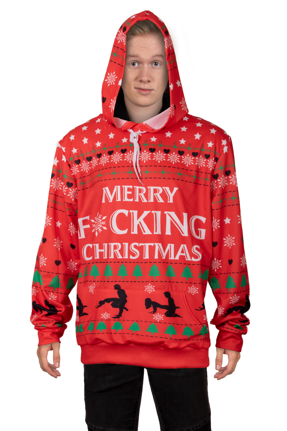 Schöner Schlechter Weihnachtspullover Merry F*cking Weihnachten Unisex