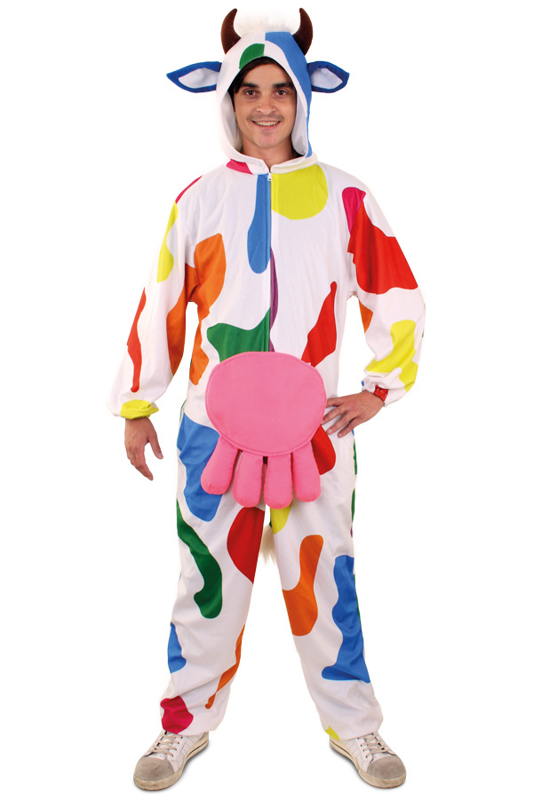 Bonte Cow Mondriaan Unisex Kostüm