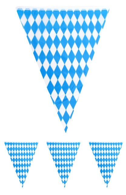 Flag -Linie Oktoberfest Blau / Weiß 1