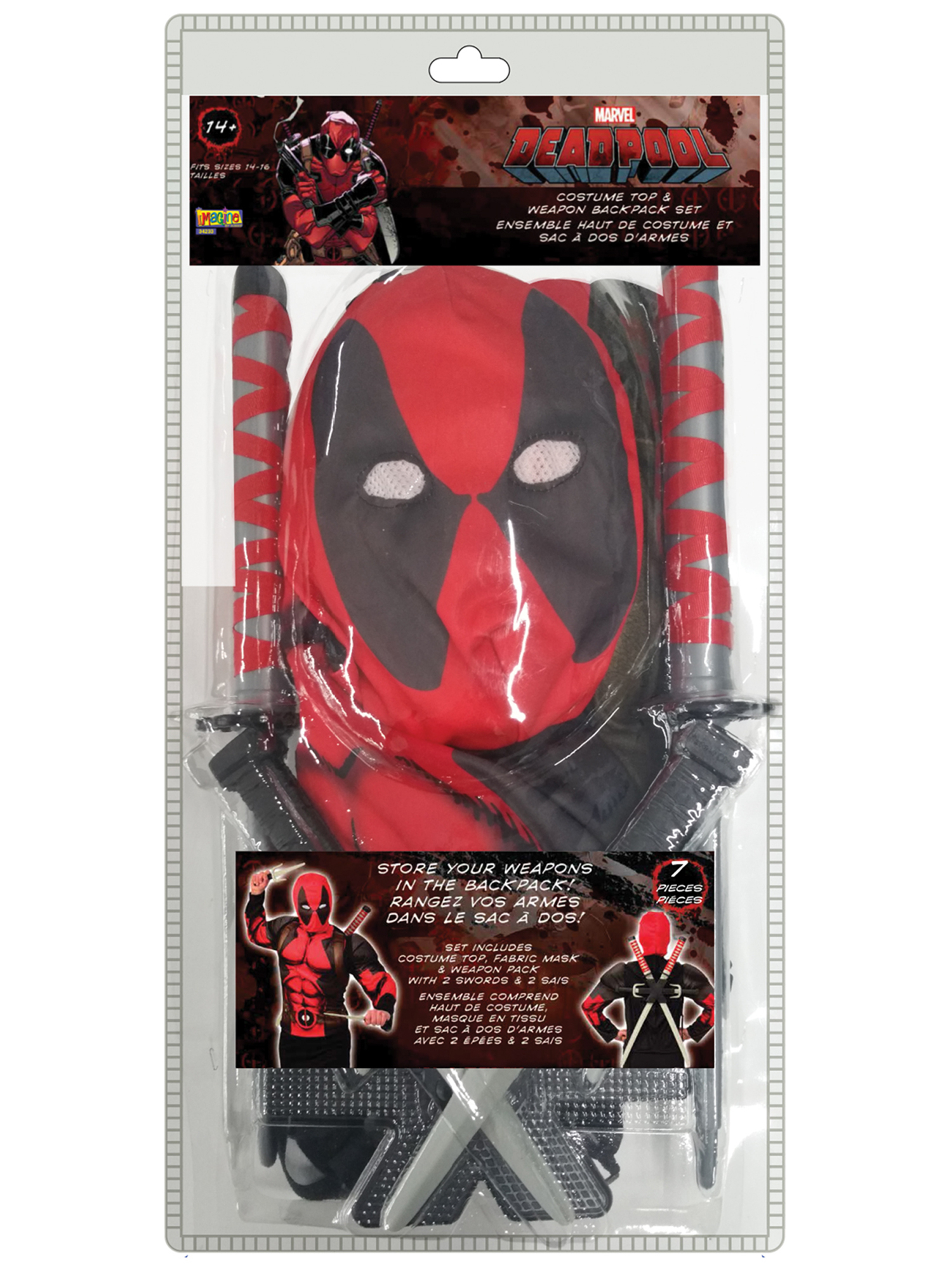 Deadpool Kit Unisex Kostüm