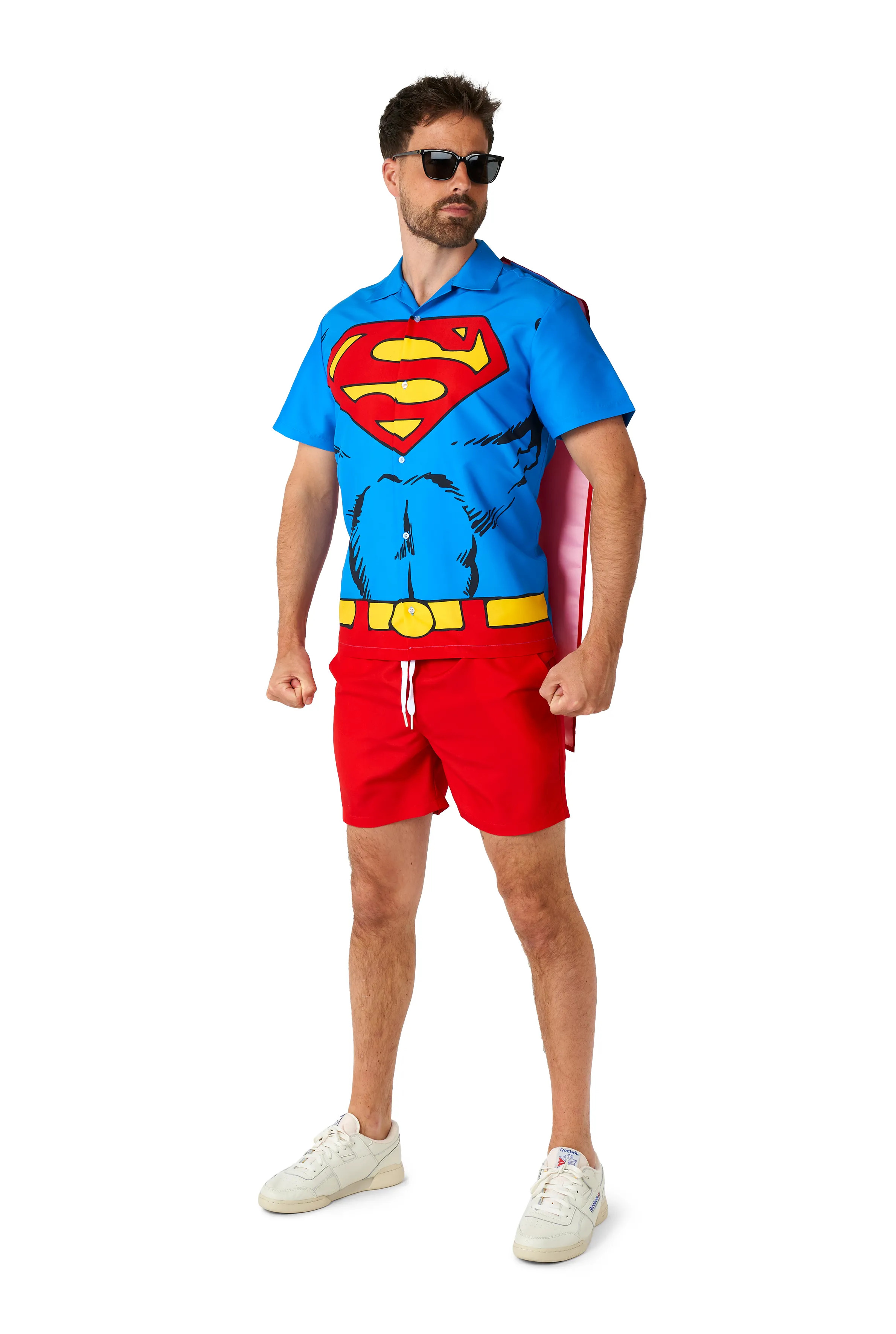 Sommer Superman Superhelden Herrenkostüm