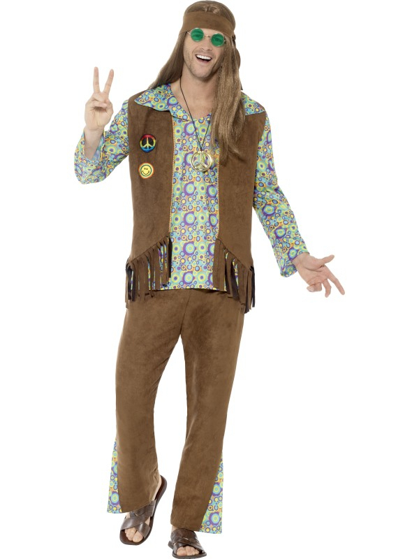 Crosby High Hippie Herrenkostüm