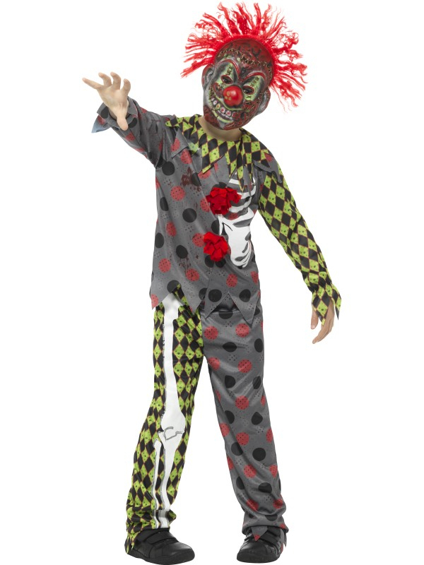 Total Cut Horror Clown Kostüm für Jungen