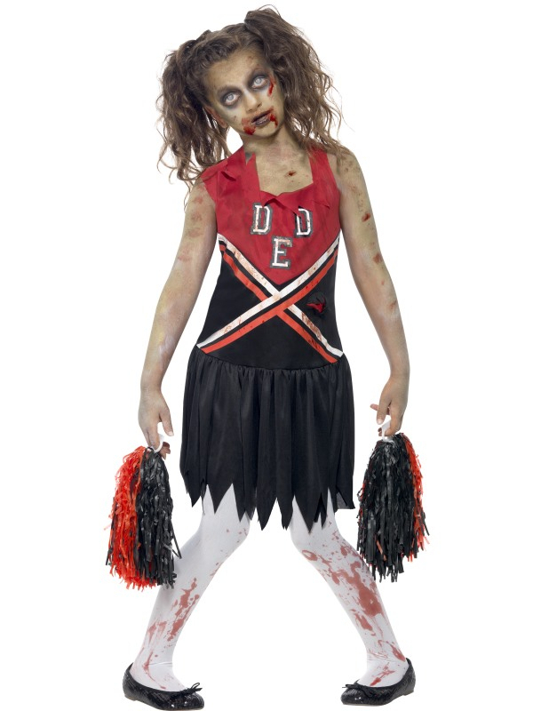 Bewegen Sie Diesen Arsch -Zombie -Cheerleader Kostüm für Mädchen