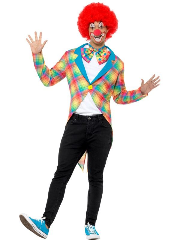 Pastellkontrollierte Zirkus -Clownjacke Herren