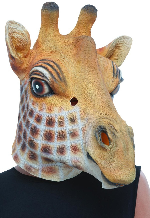 Latexmaske Angola Giraffe