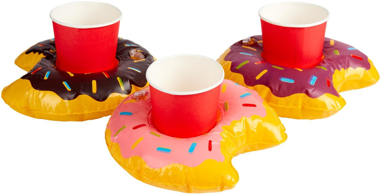 3 Aufblasbare Donut -Cup -Inhaber