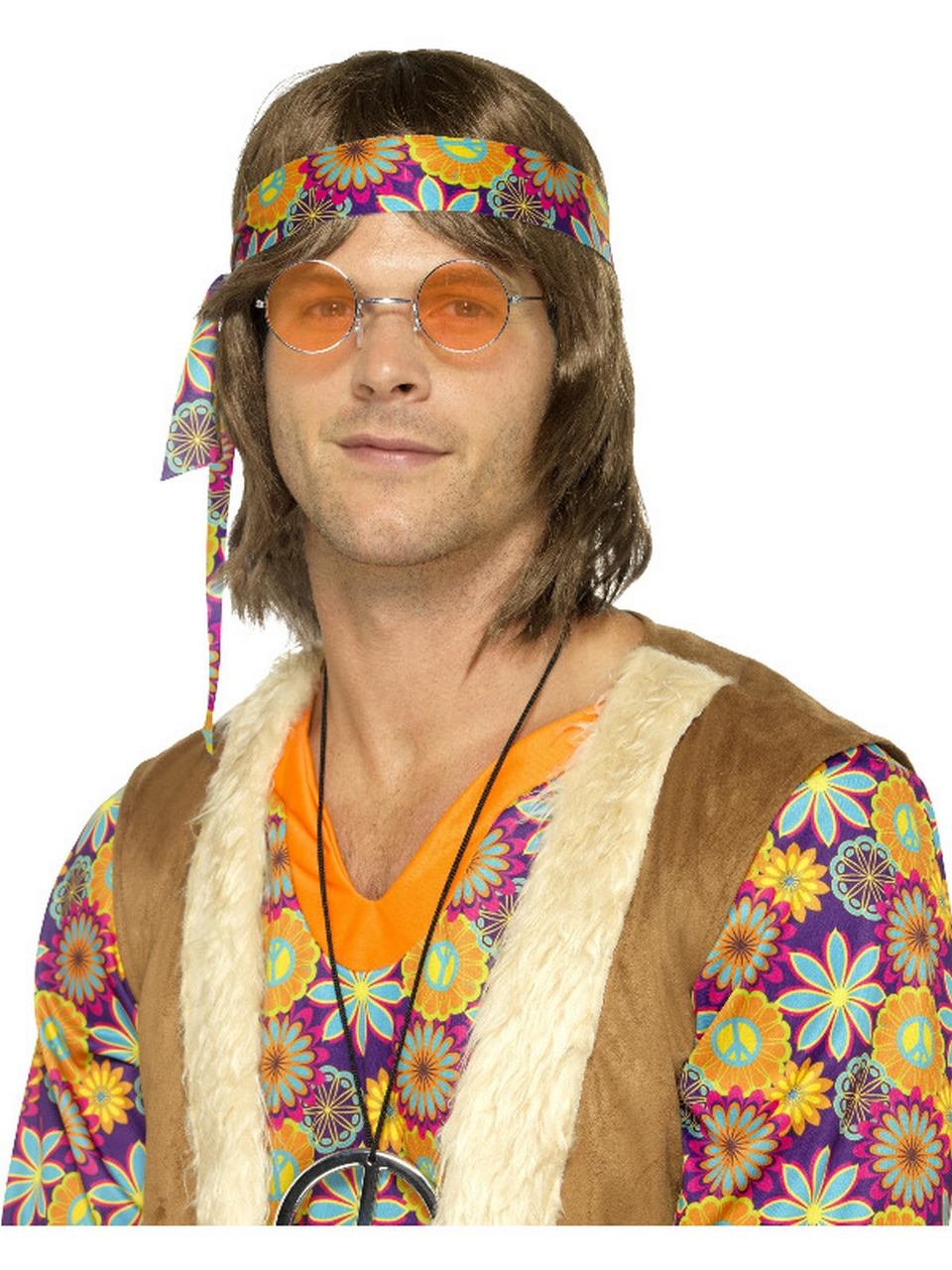 70er Jahre Hippie Brille Orange