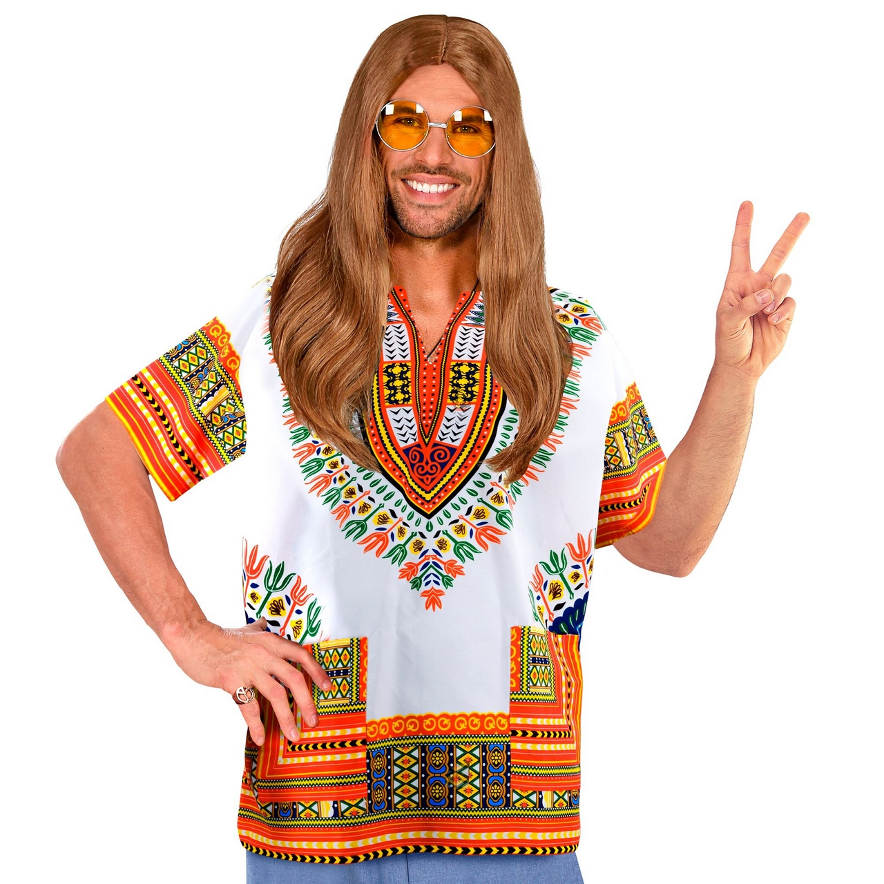 Trendiges Dashiki Shirt Herren