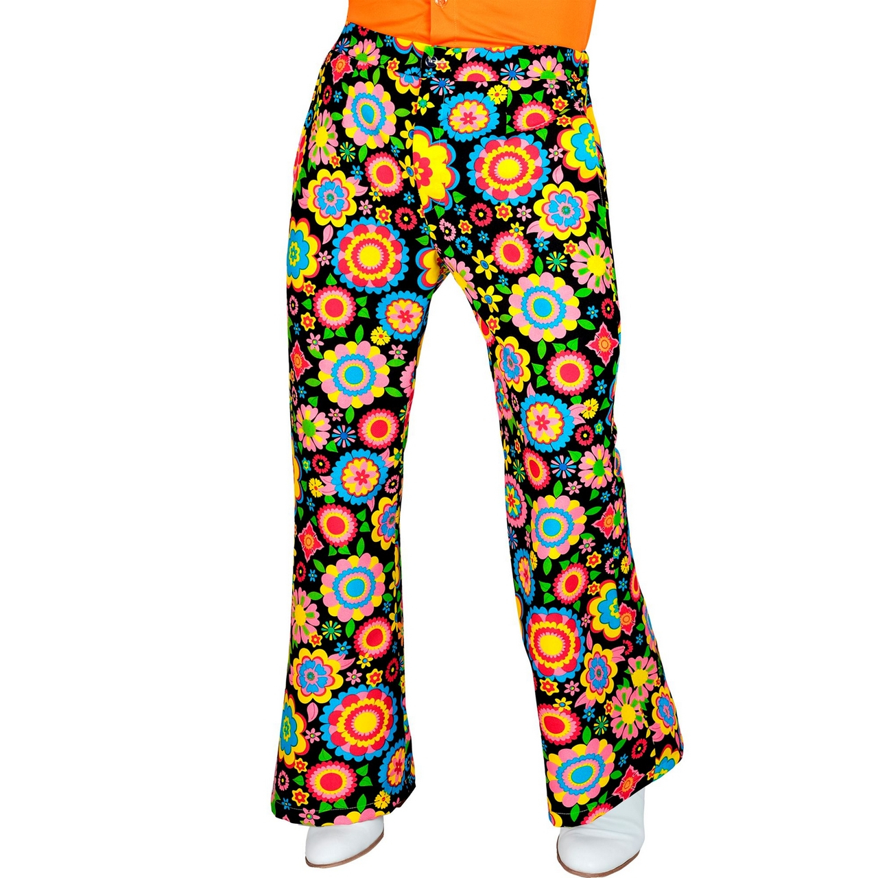 Also Rein In Die 60s Flower Love Hose Mit Weitem Bein Herren